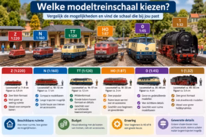 Welke modeltrein schaal kiezen